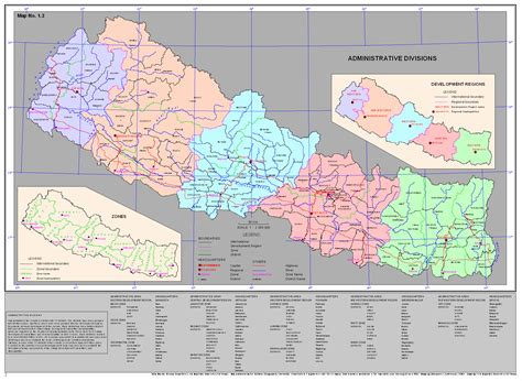 Nepal Map With Administrative Divisions1 Nepal Archives