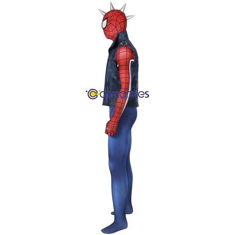 hobart brown spider man cosplay suit punk rock spider man spandex printed cosplay costume