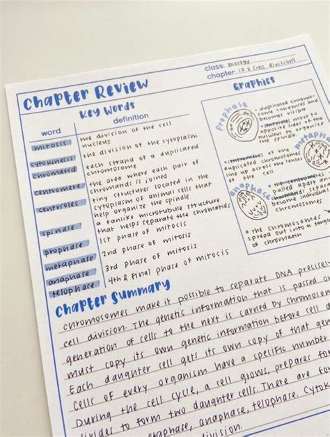 Set Of Ten Student Review Printable Templates Chapter Review Etsy