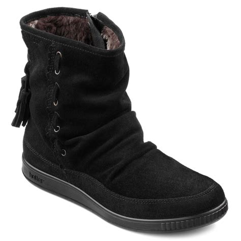 Hotter Pixie Ladies Soft Black Suede Ankle Boots Women From Charles