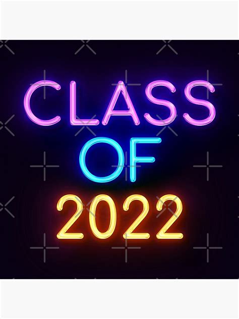 Class Of 2022 Neon Sign Photographic Print By Dimzdesignlab Redbubble