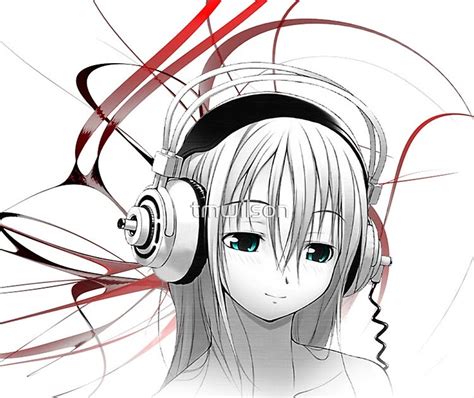 How To Draw A Anime Girl With Headphones