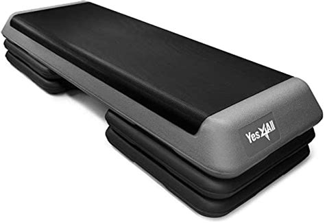 Yes4all Kc6v Adjustable Aerobic Step Platform 40 Inch With 4 Risers