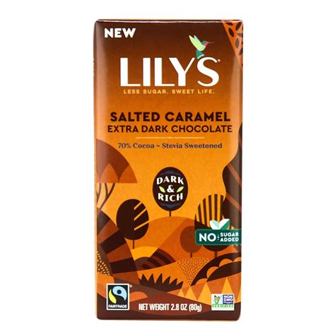 Lilys Extra Dark Chocolate Salted Caramel In Canada Keto Friendly Gluten Free Certified