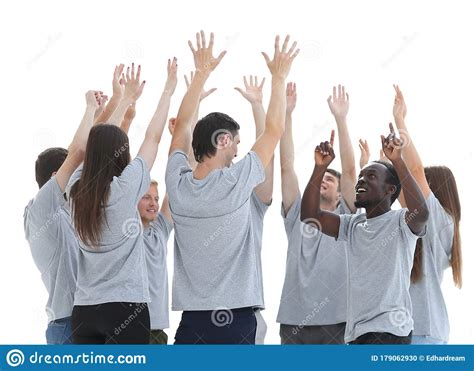 Group Of Diverse Young People Standing Together Stock Photo Image Of