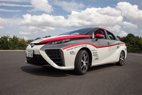 Hydrogen fuel cell car at summit in sofia, bulgaria. Toyota Mirai hydrogen car goes rallying | Auto Express