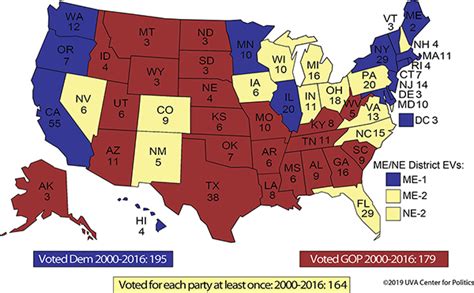 The 2020 Electoral College Our First Look Sabatos Crystal Ball