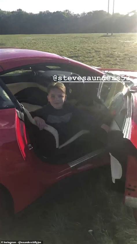 Billy Joe Saunders Lets His 10 Year Old Son Drive His Ferrari Around A