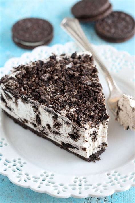 I want to make oreo cake because he loves oreo biscuits very much. No-Bake Oreo Cheesecake - Live Well Bake Often