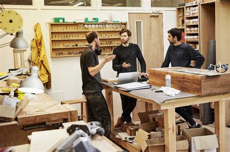 A Furniture Workshop Making Bespoke Contemporary Furniture Pieces Using
