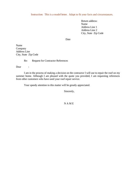 Letter Request Contractor Form Fill Out And Sign Printable Pdf Template Airslate Signnow