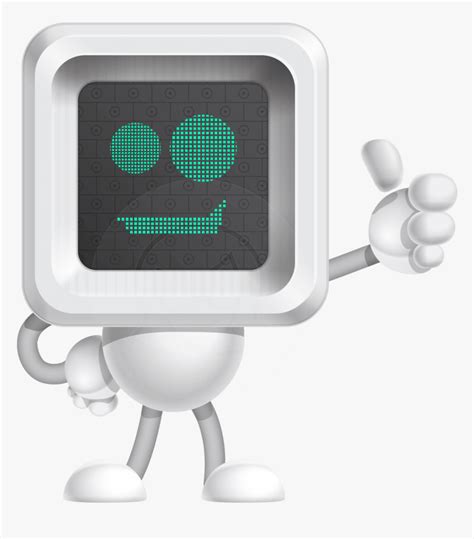 Robot Cartoon Vector Character Robot With Screen Face Hd Png