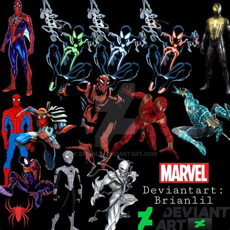My Favorite Different Versions Of Spider Man 3 By Brianlil On Deviantart