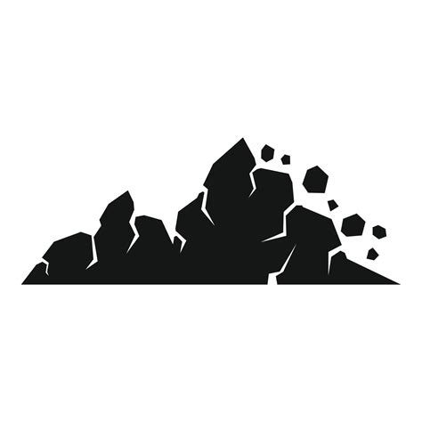 Surface Landslide Icon Simple Style 14621403 Vector Art At Vecteezy