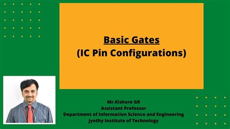 Ic Pin Configuration Of Basic Gatestutorial 4 Youtube