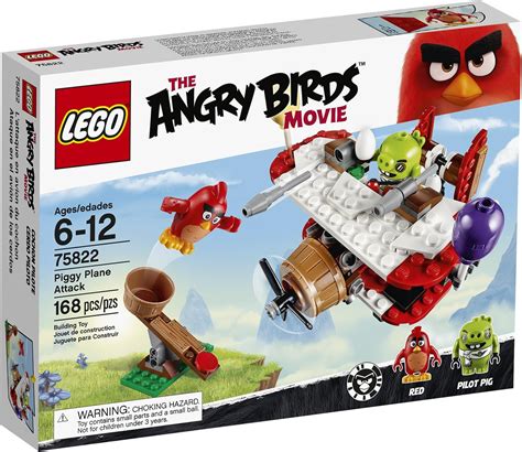 Lego Angry Birds 75822 Piggy Plane Attack Building Kit 168 Piece By