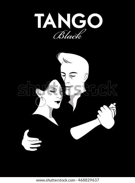 Tango Black Couple Dancing Tango Comic Stock Vector Royalty Free 468829637 Shutterstock