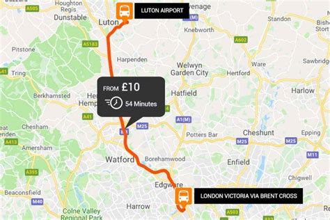 Bus To Luton Airport From Brent Cross For £10 On