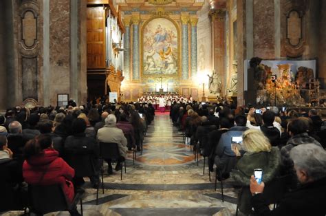 Concert Of The Moscow Synodal Choir And The Sistine Chapel Choir Is Performed In Rome