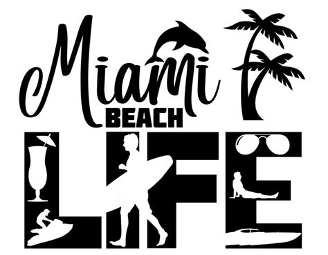 Free Miami Beach Life Svg File The Crafty Crafter Club