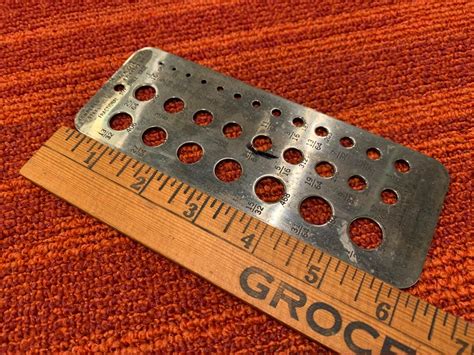 Vintage General Hardware Fractional Size Drill Gage No 14 Etsy