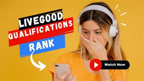 Livegood Compensation Plan 👉🏾 Livegood Rank Qualifications Explained