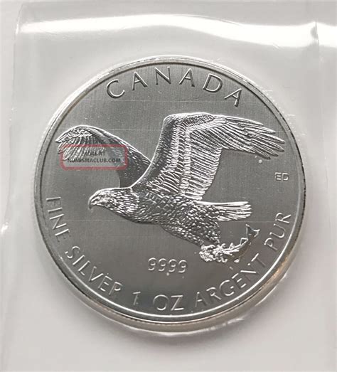 2014 Birds Of Prey Series Bald Eagle In Flex 1 Oz Silver Coin 9999