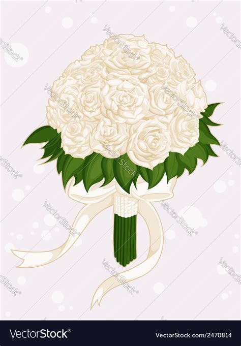 Wedding Flower Bouquet Royalty Free Vector Image
