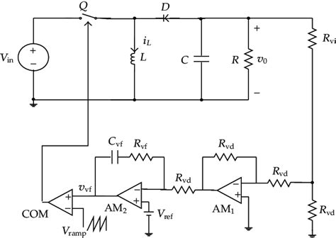 The Schematic Of The Voltage Controlled Buck Boost Converter Download Scientific Diagram