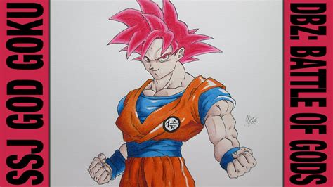 Drawing dragonball z characters is always fun. Speed Drawing SSJ God Goku || Dragon Ball Z: Battle of ...