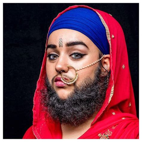 [photos] Beauty With A Beard Meet Harnaam Kaur The British Model Who Is Breaking Gender
