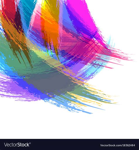 Abstract Watercolor Brush Stroke Background Vector Image