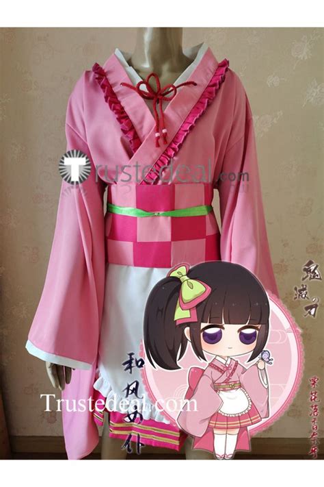 kimetsu no yaiba demon slayer nezuko kanao shinobu mitsuri muzan maid kimono cosplay costumes