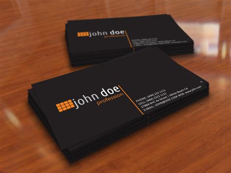 Simple Black Personal Business Card Template By Borcemarkoski On Deviantart