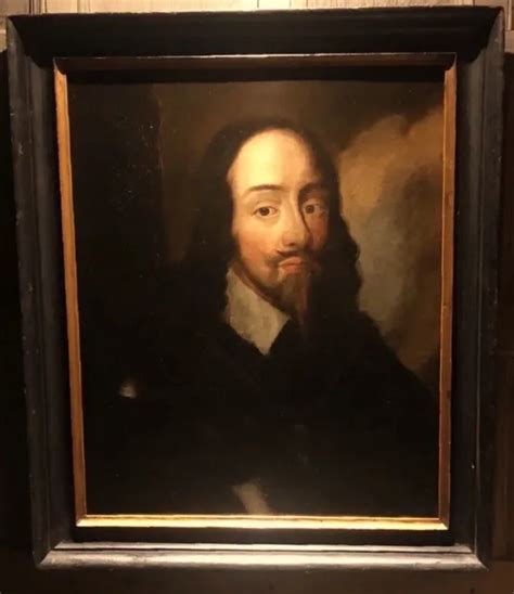 King Charles I Attributed To Theodore Russell Cromwellian Oil Portrait