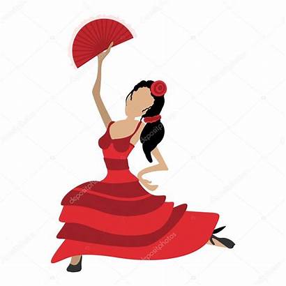Flamenco Cartoon Dancer Icon Danseres Dibujos Dance