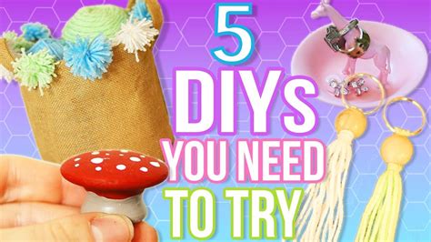 5 Diys To Do When You Are Bored Quick And Easy Diy Ideas Youtube