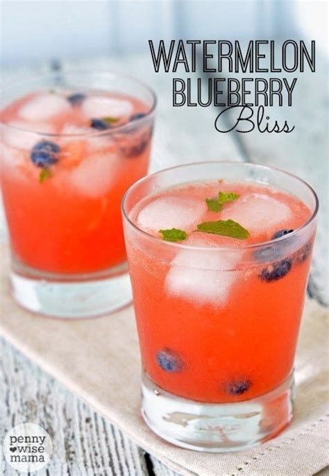 Watermelon Blueberry Bliss A Refreshing Drink For Summer