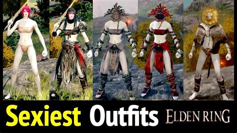 top 5 sexiest outfits in elden ring armor set pieces for female avatars youtube