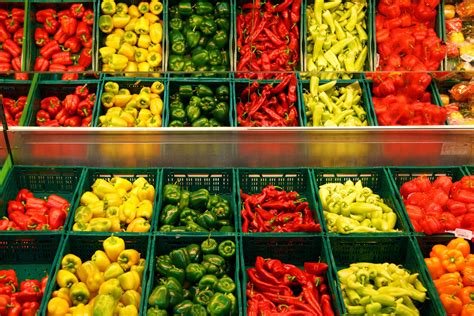 Free Images Group Ripe Dish Green Pepper Red Produce Vegetable