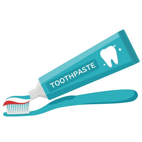 Vector Isolated Object Illustration Oral Dental Care Toothbrush And Toothpaste 2794270 Vector