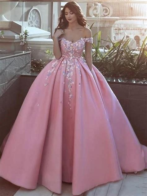 These ball gown wedding dresses are guaranteed to make you feel like a princess as you walk down the aisle on your wedding day. Vintage Pink Wedding Dress Off The Shoulder Ball Gown ...