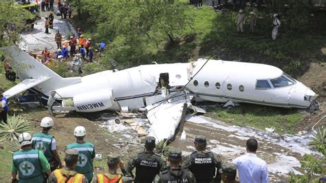 Honduras Plane Crash Private Jet Splits In Half In Crash Landing Bbc