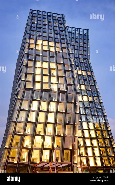Office Building Dancing Towers In The Reeperbahn In Hamburg Germany