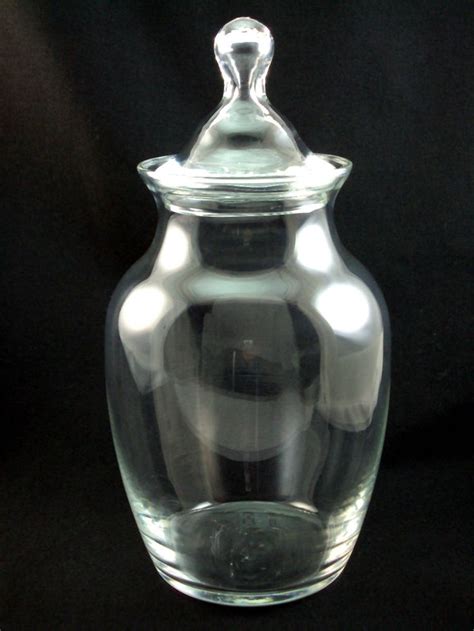 Glass Vase With Lid Etsy Glass Vase Vase Lidded