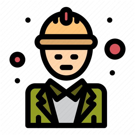 Chief Engineer Labor Labour Manager Icon