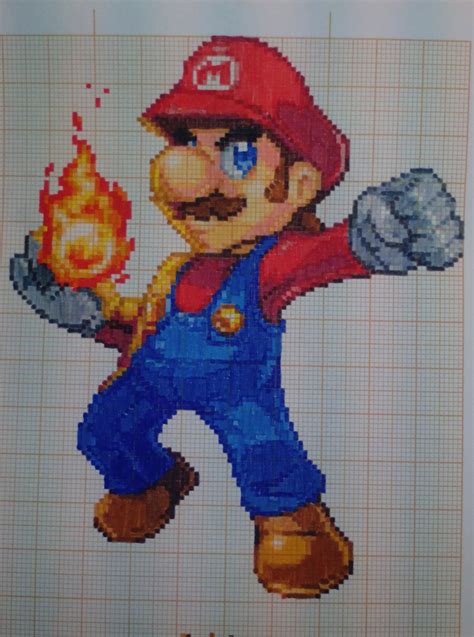 Pixel Art Super Smash Bros Mario By Paintpixelart On Deviantart