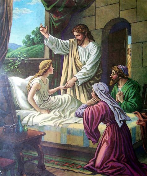 Jesus By Paulachan 47 Jesus Healing The Daughter Of Jairus Pictures Of
