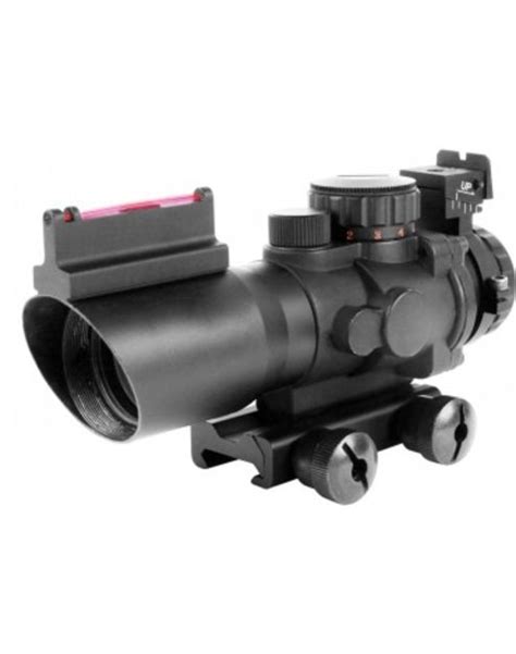 Aim Sports Inc 4x32 Tri Illuminated Riflescope W Fiber Optic Sight