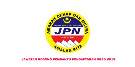 Permohonan jawatan sebagai pembantu pendaftaran kp19 adalah terbuka sepanjang masa dan perlu dibuat secara online. Permohonan Jawatan Kosong Pembantu Pendaftaran KP19 2019 ...